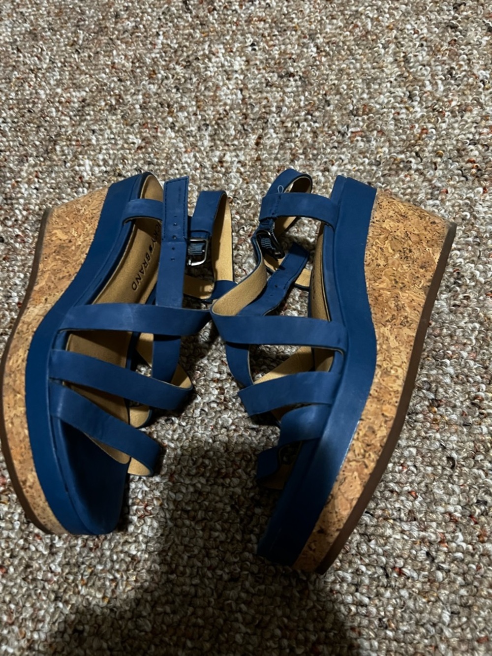 Lucky Brand Blue Strappy Women's Sandals - Picture 5 of 6